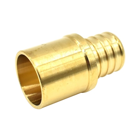 Thrifco Plumbing 1" x 3/4" MS Brass Male Sweat Adapter F1807 - PEX B x Sweat Lead Free 7910043