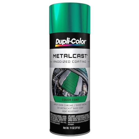 Vht Paint Metalcast Heat Resistant To 500 Degree Fahrenheit; Green Anodized; Aerosol Spray Can MC203