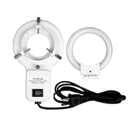 Amscope 8W Stereo Microscope Fluorescent Ring Light FRL8