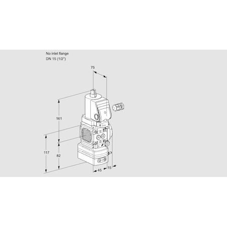 Honeywell Kromschroder VLV, SOLND, PRESS REG, 15MM RP, VAD1 /15R/N KS88020525