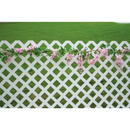 Deckorators 4 ' Wx8 ' Lx1/8'' Thick Wht Vinyl Lattice Panel 208472