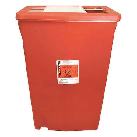 Covidien Sharps Container, Plastic, 18 gal, Red, PK5 CLSC051498S