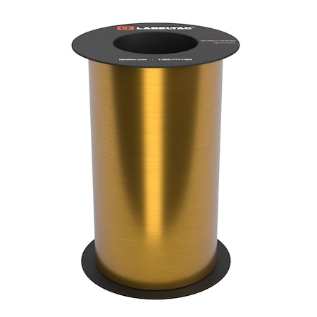 Labeltac Brushed Metal Stock 9in x 75ft LT9, Brushed Gold LT924-C
