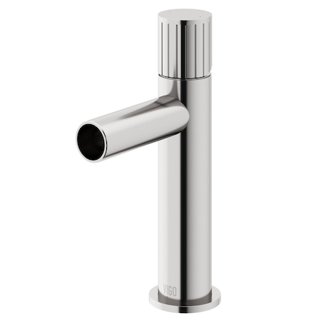 Vigo Ashford Single Handle Single-Hole Bathroom Faucet in Brushed Nickel VG01052BN