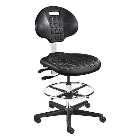 Bevco ISO 4 Mid Poly Tilt Chair w/Casters 7301C1-BLK-3850S/5