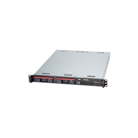 Supermicro SuperServer LGA1155 350W 1U Rackmount Server Barebone System (Black) SYS-5017C-TF