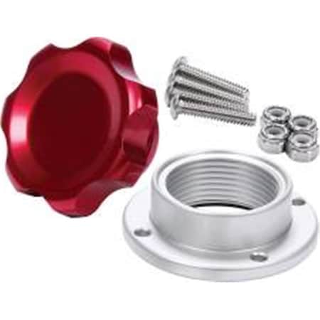 Powerhouse Small Fill Plug Kit with Aluminum Bolt-On Bung - Red PO3611003