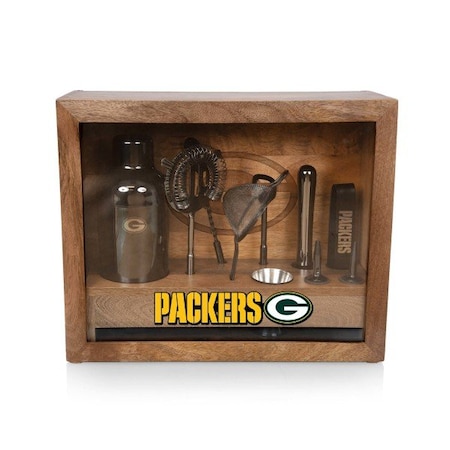 Picnic Time Family Of Brands NFL Green Bay Packers - Old Fashioned Bar Set 861-09-511-127-2