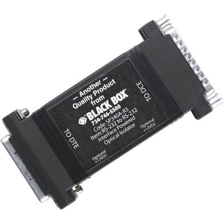 Black Box OPTO ISOLATOR - RS-232, DB25 MALE TO DB25 FEMALE, 115.2-KBPS, GSA, TAA SP340A-R3
