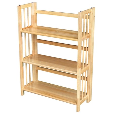 Yu Shan Co Usa Ltd  3 Tier Folding Bookcase  Natural 330-20