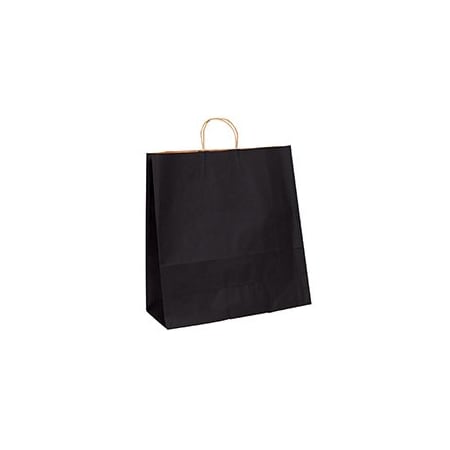 Bubblefast 200-18 x 7 x 18 3/4'' Black Tinted Shopping Bags, 200PK BFBGS119BL