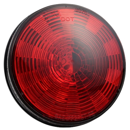 Grote Stop/Tail/Trn Lamp, LED, Dia 4-5/16 In, Red 54342