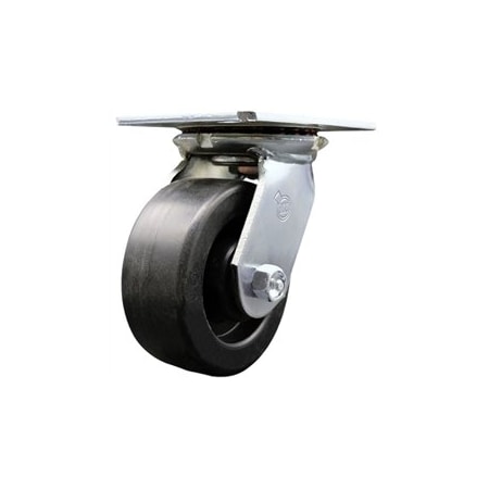 Service Caster 5 Inch Heavy Duty Top Plate Polyolefin Swivel Caster with Roller Bearing SCC SCC-35S520-POR