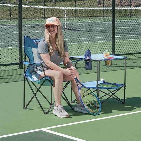 Life Is Good Mesh Back Quad Chair QC121LG-24SL-1