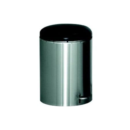Witt Industries Small, Round Step-on Receptacle, Stainless Steel 2240SS