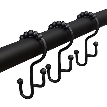 Zenna Home Shower Curtain Hook, Stainless Steel, Matte DR03STBKL