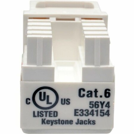 Tripp Lite WHITE CAT6/CAT5E RJ45 110 PUNCH DOWN KEYSTONE JACK N238-001-WH