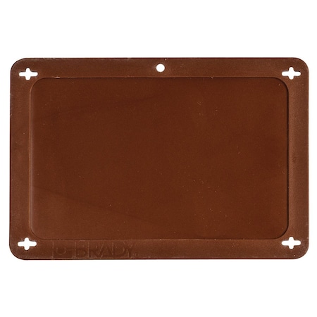 Brady Blank Valve Tags Plastic 3.2 in H x 4.7 in W Brown 87711