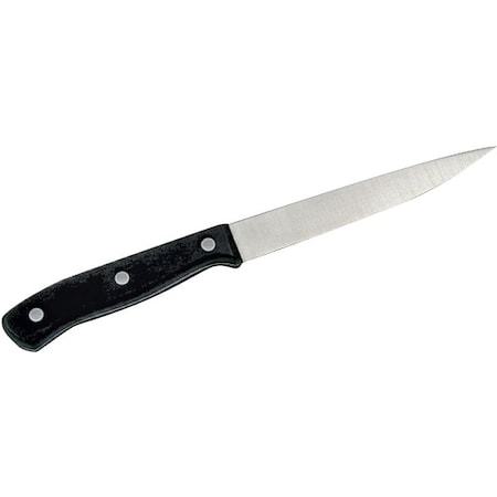 Chef Craft Utility Knife, Stainless Steel Blade, Polyoxymethylene Handle, Black Handle 21667