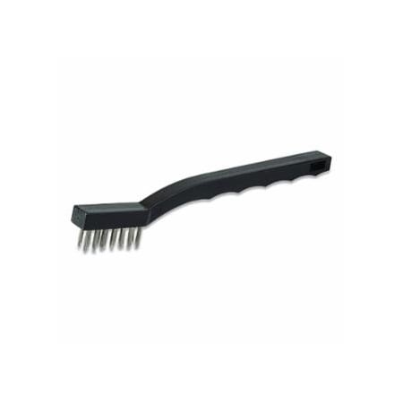 Anchor Brand Utility Brush, 3x7 Rows, Stainless Steel Bristles, Plastic Handle, Hand Tied 102-37SS