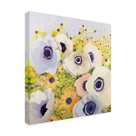 Trademark Fine Art Outdoor Canvas Art - Shirley Novak 'Pastels' Wall Art for Patios, or Gardens WAP32407-OC1818WR