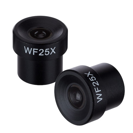 Amscope Pair of 25X Microscope Eyepieces 23mm EP25X23-V202