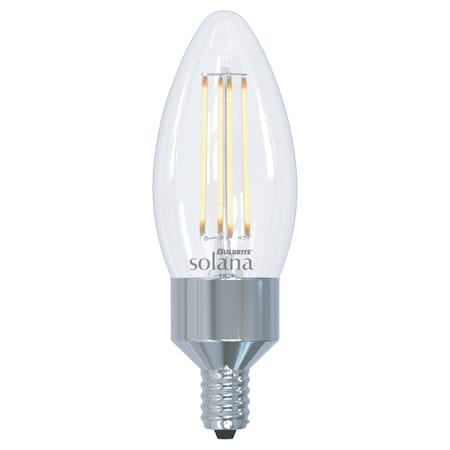 Bulbrite Solana Smart LED Wifi Light Bulb, B11 / E12 Base, 4W, 2200K-6500K, Clear Finish 1 -PK 292115