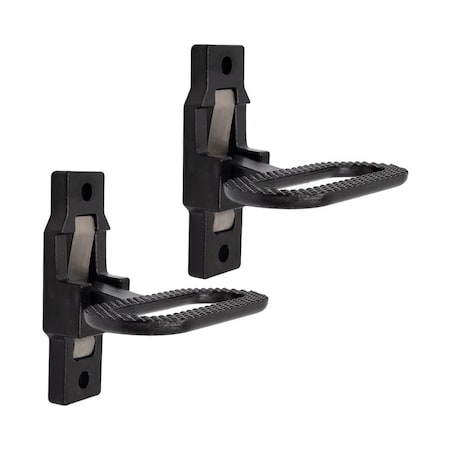 Mytee Products Galvanized Steel Folding Side Step for Trucks & Trailers - Black E Coat, 2PK FS-Steel-BLKx2