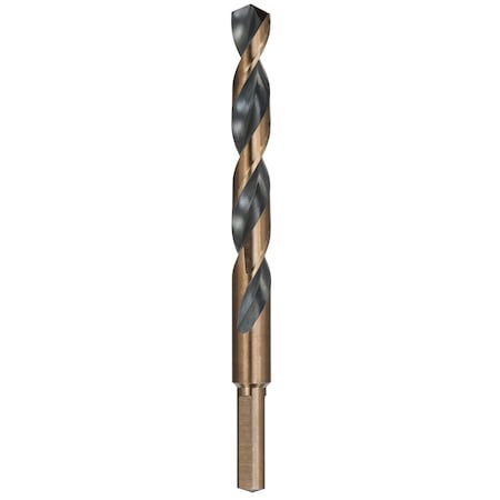 Dewalt 1/2" Black Oxide Split Point Drill Bit (3/8" Reduced Shank) DW1132