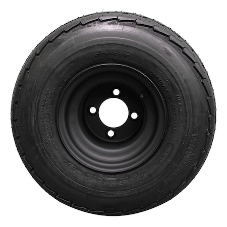 Antego Matte Black 18.5x8.50-8 215/65-8 DOT Rated - Set of 4 for Golf Carts, 6-Ply, 4PK A87000501058061858508