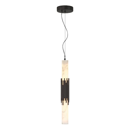 Euf Venna, Pendant , 23", Urban Bronze, Alabaster 50353-019