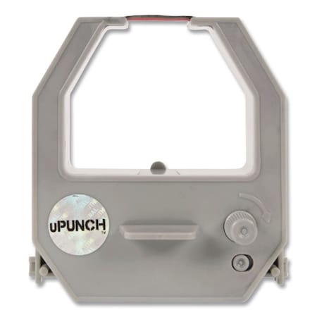 Upunch HNRL10 Calculating Time Clock Ribbon, Black/Red HNRL10