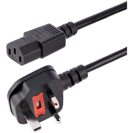 Startech.Com 6ft 1.8m Power Cable, BS 1363 to C13 PXT101UK