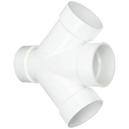 Charlotte Pipe And Foundry PVC 006111200HA 4 IN DOUBLE WYE PVC DWV PVC 00611 1200HA