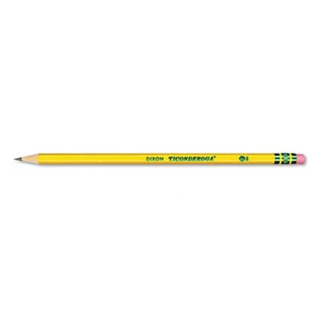 Dixon Ticonderoga Woodcase Pencil HB No 2 Yellow Barrel, 96PK 13872