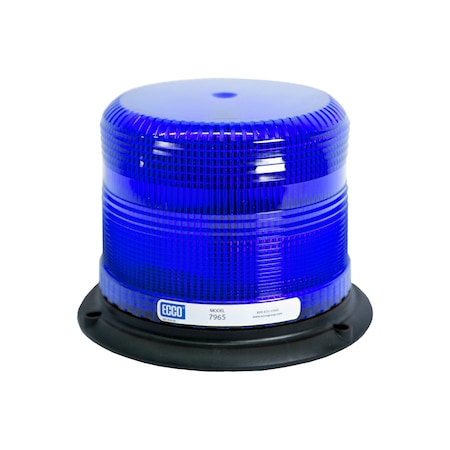 Ecco Led Beacon, Low Prof, 12-24Vdc, Blue 7965B