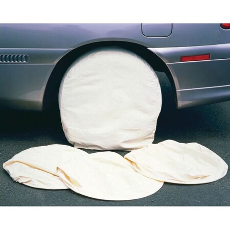 Astro Pneumatic Canvas Wheel Cover, 15 in, Fabric, 4PK 9004