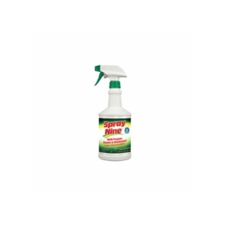 Spray Nine Heavy-Duty Cleaner+Degreaser+Disenfectant, 32 oz Round Spray Bottle, Citrus, 12PK 253-26832