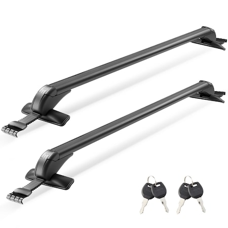 Vevor Lockable Roof Rack Cross Bars 165 LBS Capacity Universal Fit for Naked Roofs CT-5501