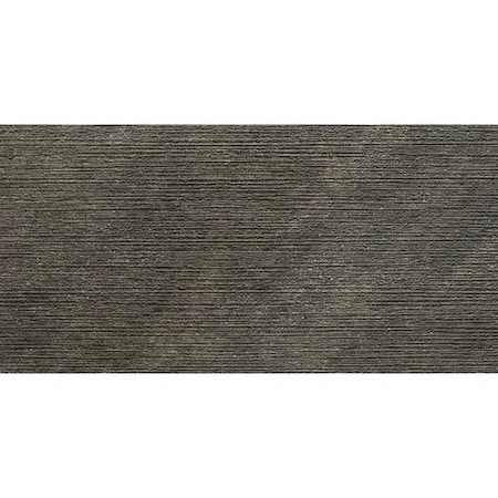 Apollo Tile Montara 24x48 in. Black Matte Porcelain Linear Groove Large Tile (15.5 sq ft/case) 2PK MON88BLKDEC2448