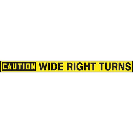 Accuform OSHA CAUTION SAFETY LABEL WIDE RIGHT LVHR620XVE