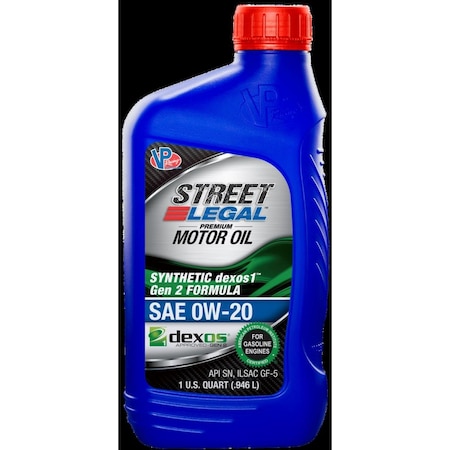 Vp Racing Fuels VP3902543 1 qt. Street Legal Synthetic Dexos1 Formula Motor Oil V45-VP3902543