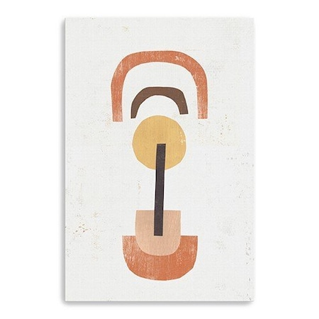 Homeroots Abstract Shapes In Balance Unframed Print Wall Art 398965