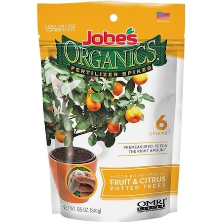 Jobes Organic Fertilizer Pack, Spike, 3-5-5 N-P-K Ratio 04226