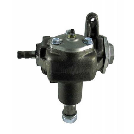 Borgeson 920004 Manual Steering Box Saginaw Vega 140 22 to 1 Ratio Iron - Black Paint BRG920004