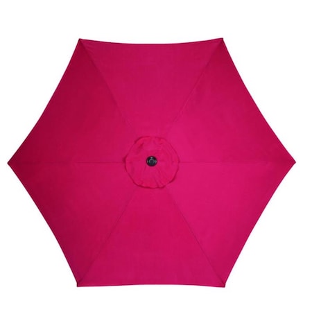 Living Accents 9 ft. Tiltable Red Market Umbrella YQ101BK-RD