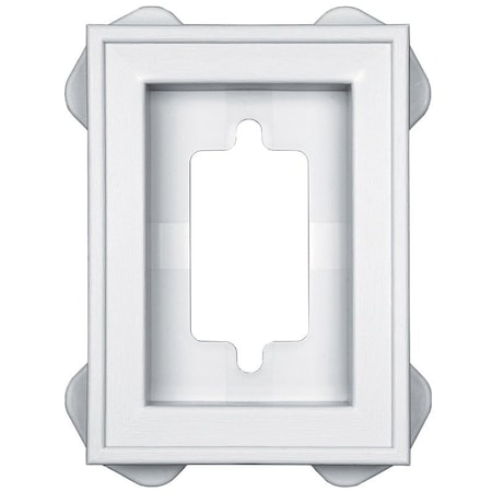 Builders Edge BUILDERS EDGE 130030002001 Mounting Block, 4-1/2 in W, White 130030002001