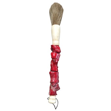 Homeroots Red Chunky Coral Decorative Calligraphy Brush 401523