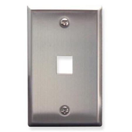 Maxpower Classic Single Gang Stainless Steel Faceplate - 1 Port MA648582