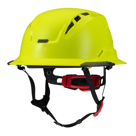 Lift Safety RADIX TYPE 2 FULL BRIM VENTED (Hi-Viz Yellow) - ANSI-C, TYPE 2 HRXF-25HVC2